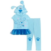 Blue's Clues \u0026 You! Toddler Girls Cosplay Costume T-Shirt Dress Leggings Infant to Little Kid